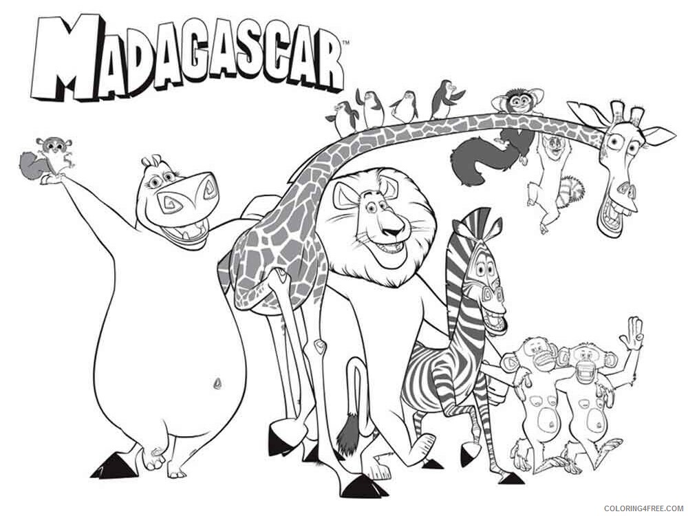 Madagascar Coloring Pages TV Film madagascar 16 Printable 2020 04723 Coloring4free