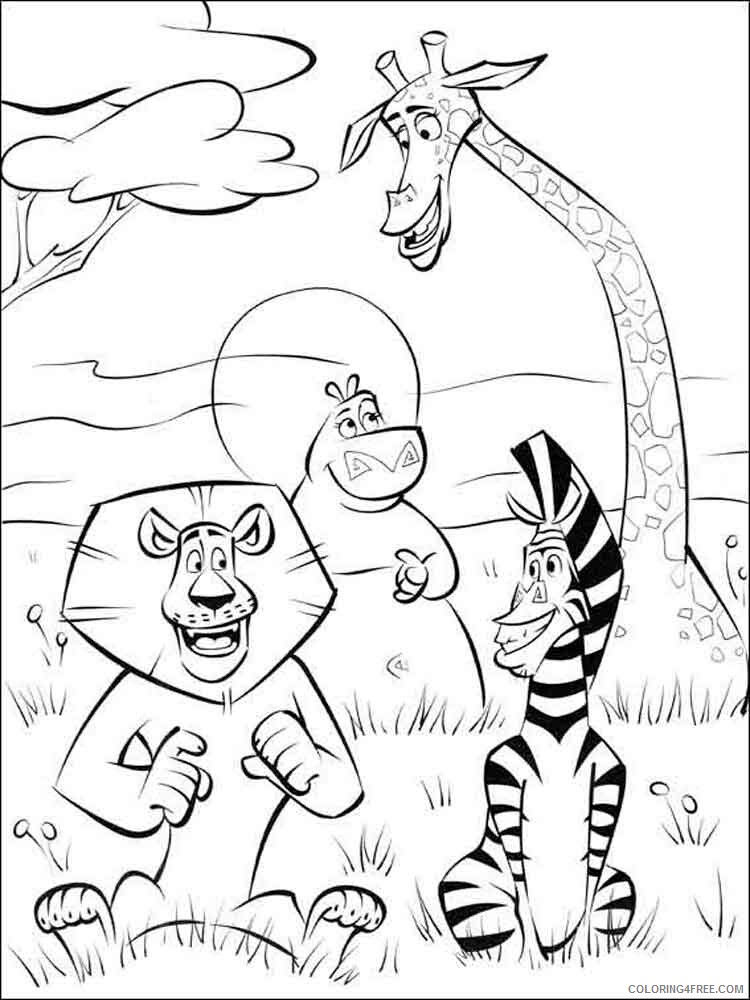 Madagascar Coloring Pages TV Film madagascar 17 Printable 2020 04724 Coloring4free