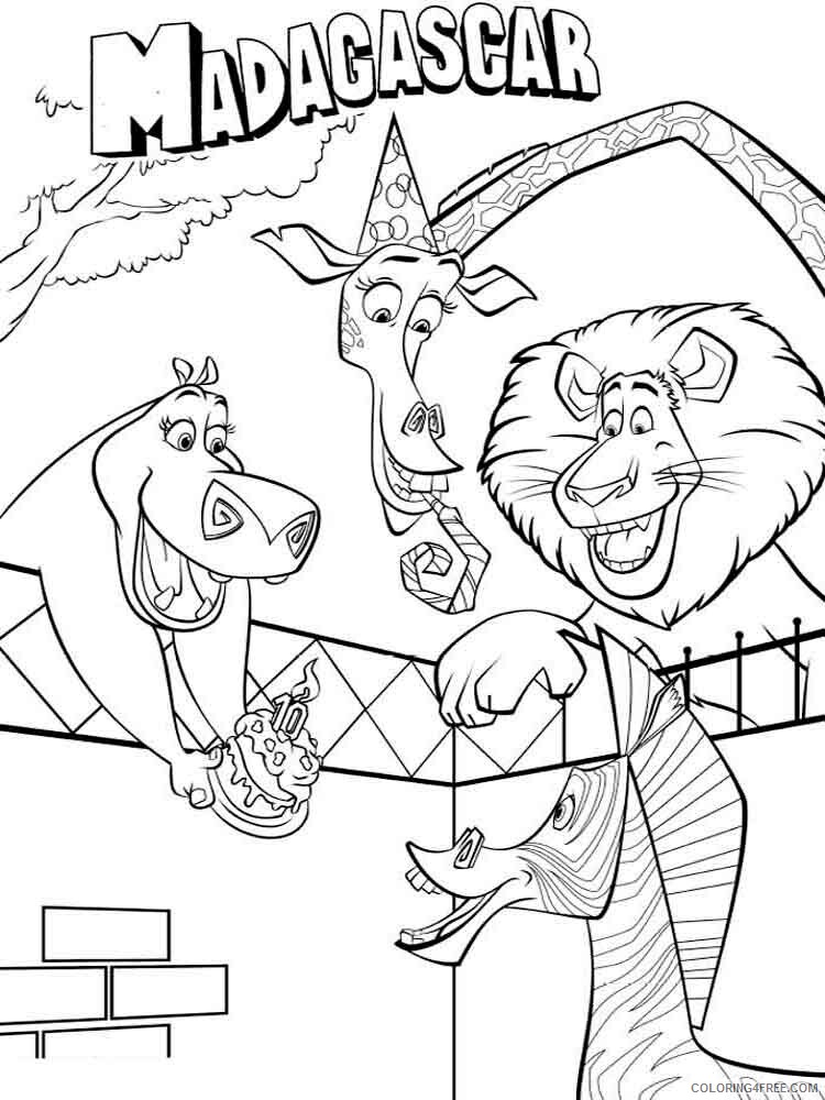 Madagascar Coloring Pages TV Film madagascar 21 Printable 2020 04729 Coloring4free