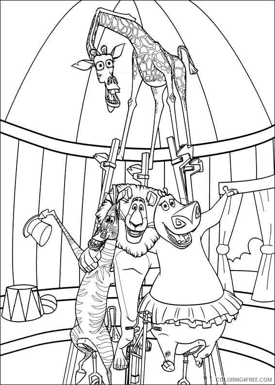 Madagascar Coloring Pages TV Film madagascar 3 1XB3S Printable 2020 04679 Coloring4free