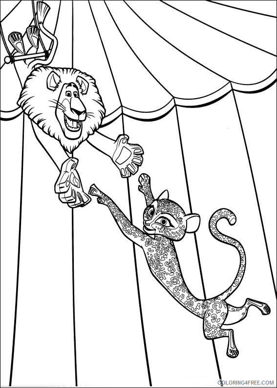 Madagascar Coloring Pages TV Film madagascar 3 H8lly Printable 2020 04687 Coloring4free