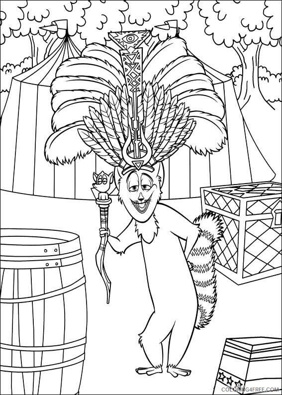 Madagascar Coloring Pages TV Film madagascar 3 yM1UF Printable 2020 04692 Coloring4free