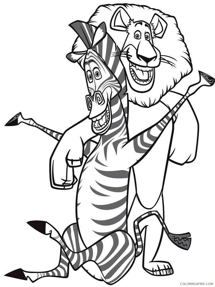 Madagascar Coloring Pages TV Film madagascar 31 Printable 2020 04741 Coloring4free