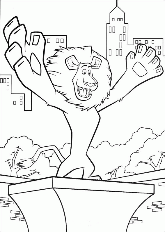 Madagascar Coloring Pages TV Film madagascar 34 Printable 2020 04744 Coloring4free