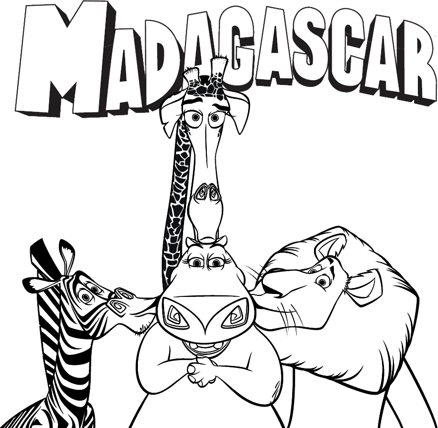 Madagascar Coloring Pages TV Film madagascar 6Ez8X 2 Printable 2020 04698 Coloring4free