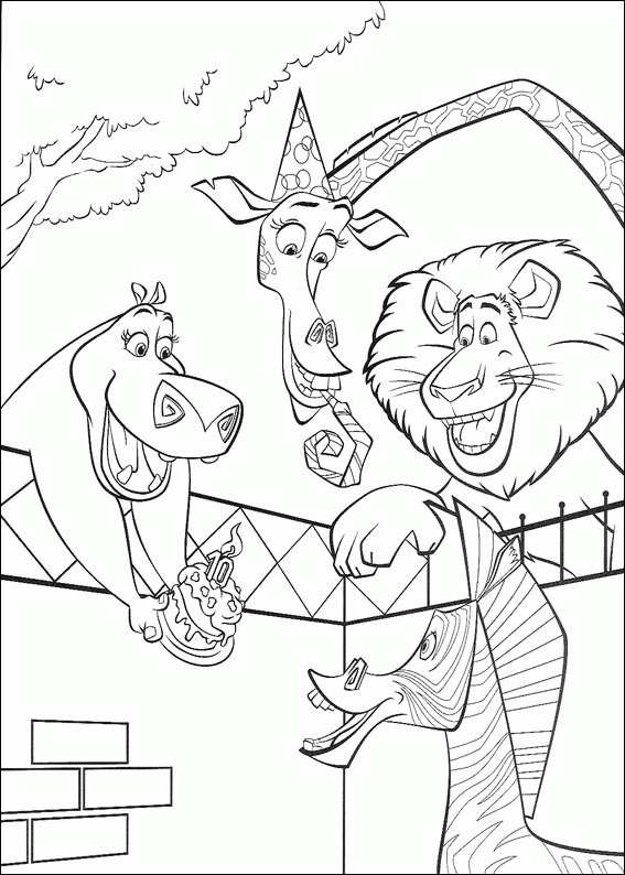Madagascar Coloring Pages TV Film madagascar Printable 2020 04753 Coloring4free