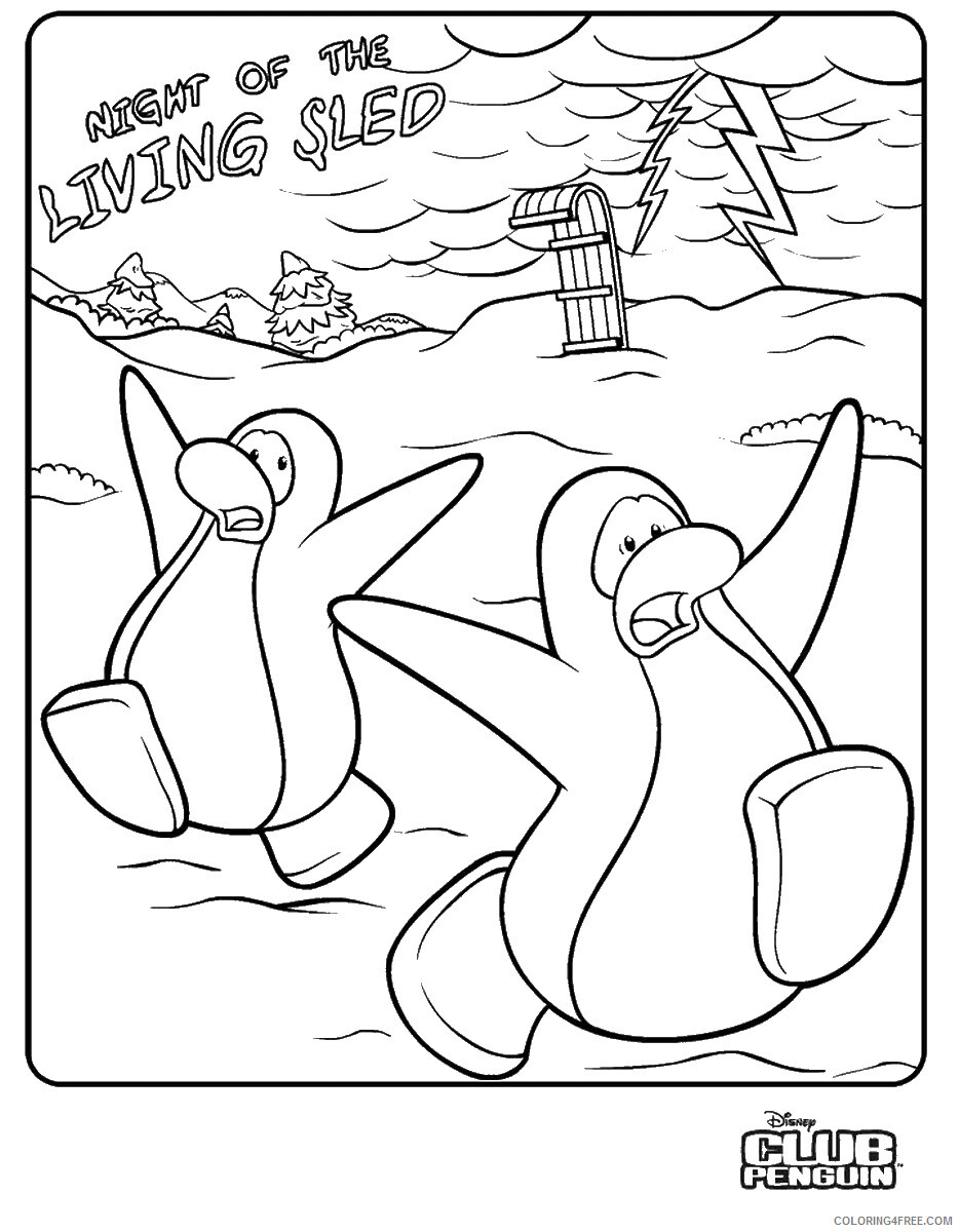 Madagascar Coloring Pages TV Film madagascar_pingouin_cl_04 Printable 2020 04668 Coloring4free