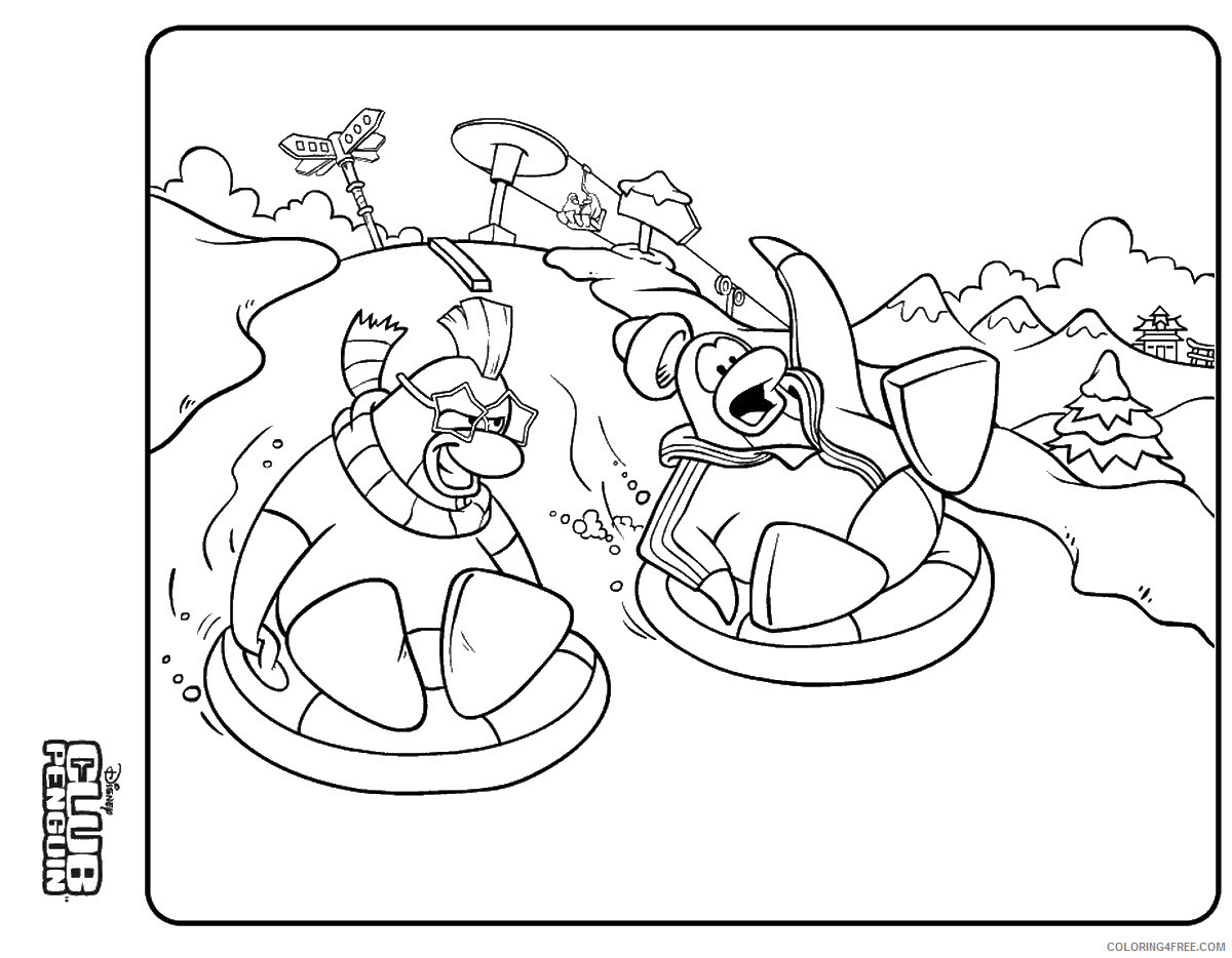 Madagascar Coloring Pages TV Film madagascar_pingouin_cl_06 Printable 2020 04670 Coloring4free
