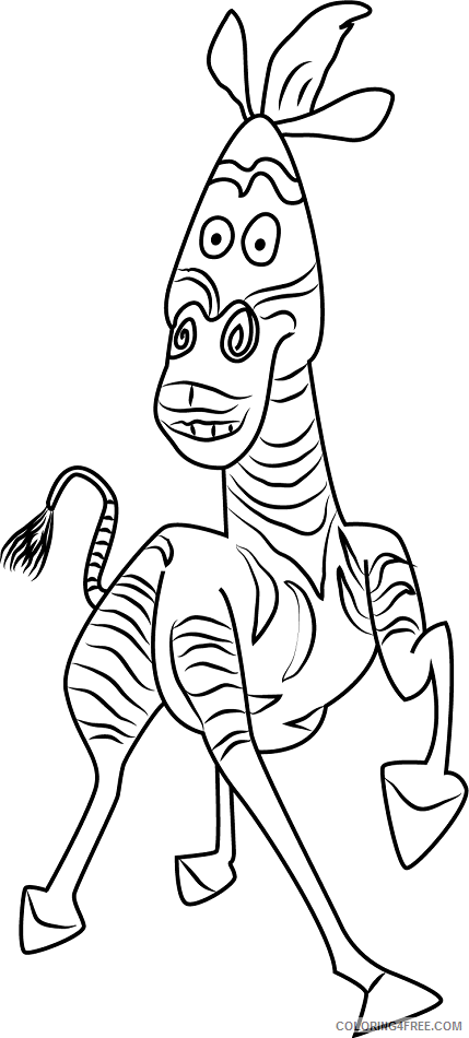Madagascar Coloring Pages TV Film marty from madagascar 2020 04652 Coloring4free