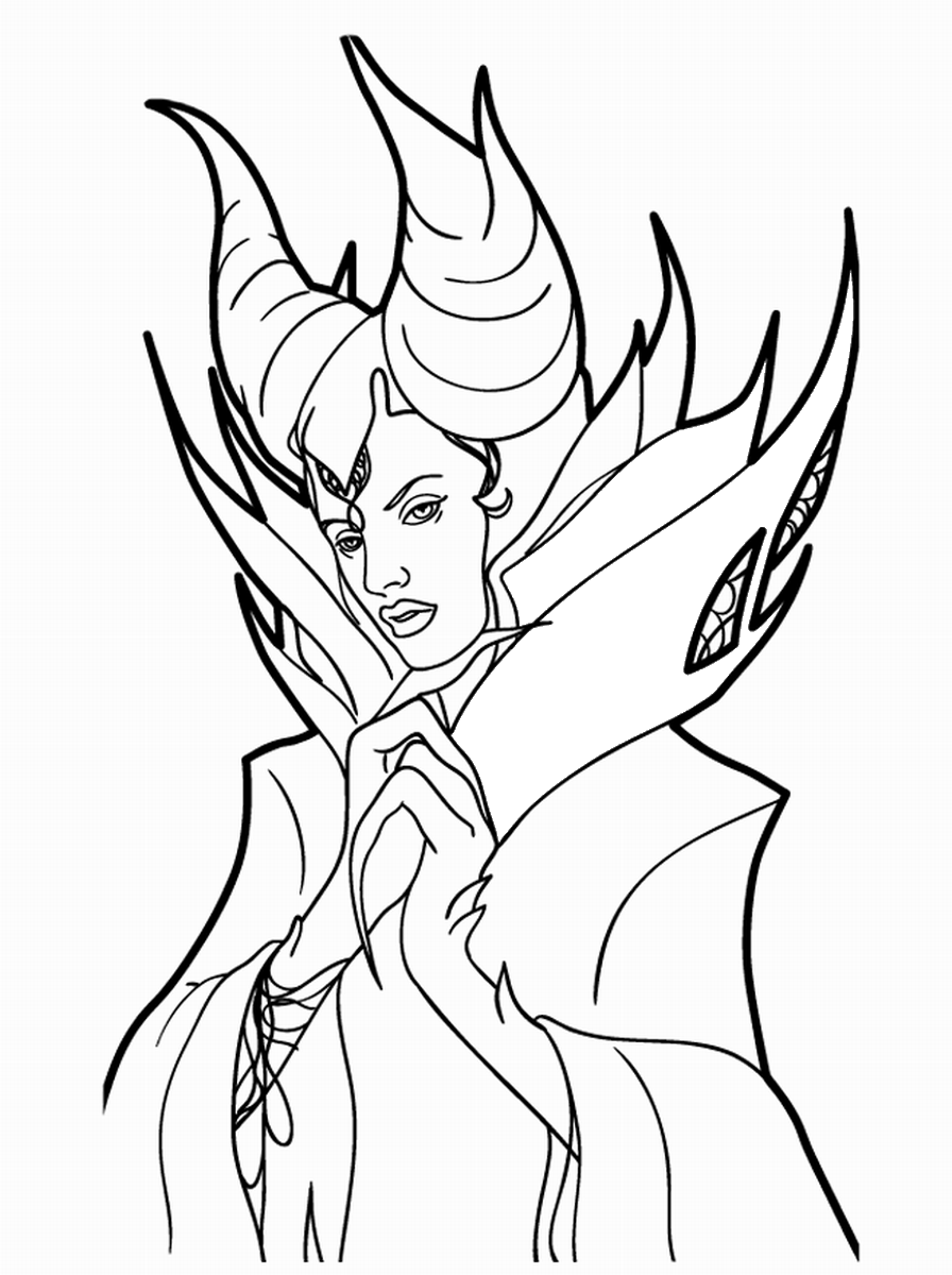 Maleficent Coloring Pages TV Film Maleficent_coloring4 Printable 2020 04826 Coloring4free