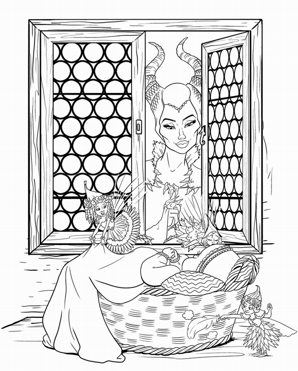 Maleficent Coloring Pages TV Film Maleficent_coloring6 Printable 2020 04828 Coloring4free