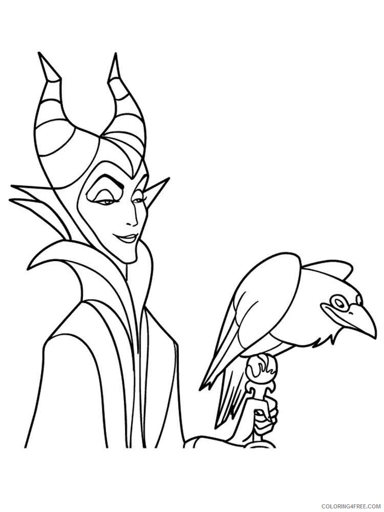 Maleficent Coloring Pages TV Film disney maleficent 1 Printable 2020 04816 Coloring4free