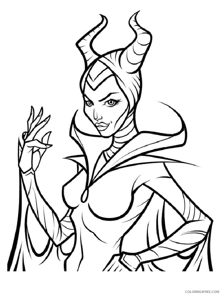 Maleficent Coloring Pages TV Film disney maleficent 14 Printable 2020 04818 Coloring4free