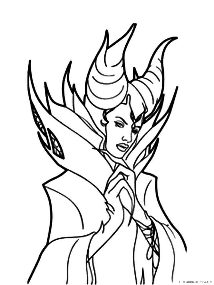Maleficent Coloring Pages TV Film disney maleficent 18 Printable 2020 04819 Coloring4free