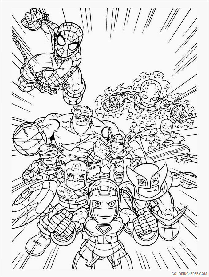 Marvel Coloring Pages TV Film Free Marvel Printable 2020 04853 Coloring4free