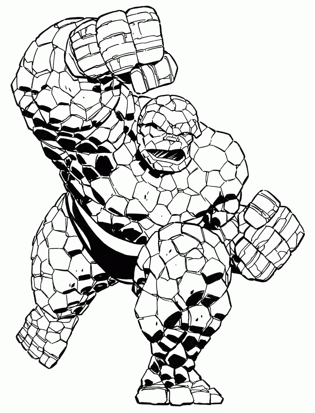 Marvel Coloring Pages TV Film Thing Marvel Printable 2020 04866 Coloring4free
