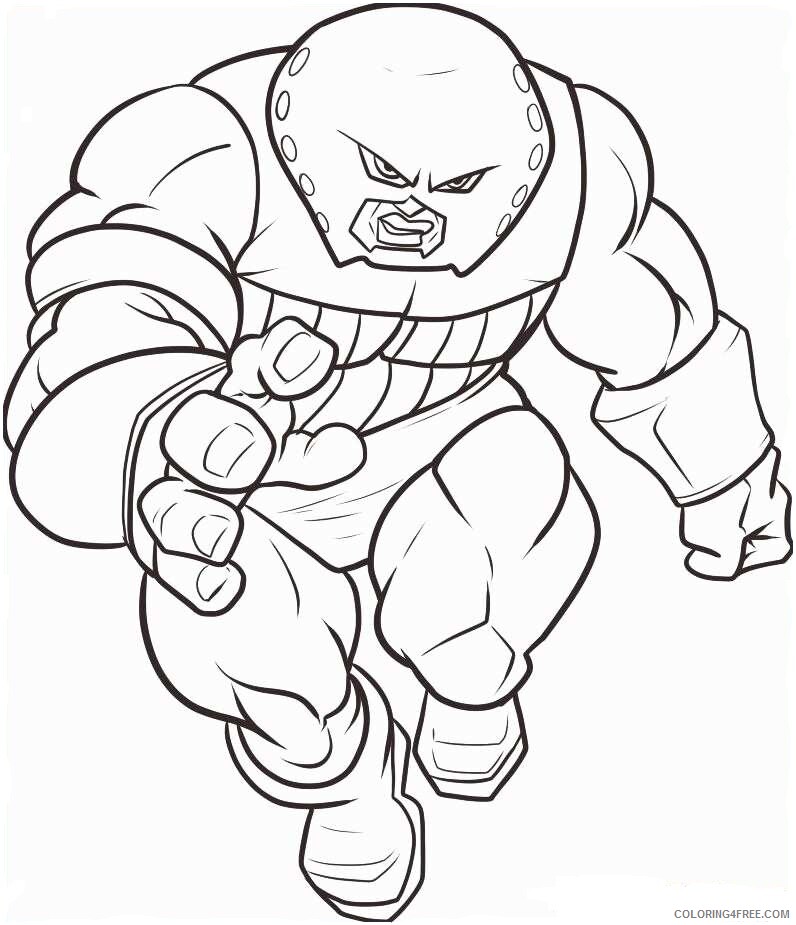 Marvel Coloring Pages TV Film how to draw juggernaut Printable 2020 04848 Coloring4free