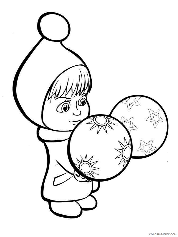 Masha and the Bear Coloring Pages TV Film Mascha and bear 4 Printable 2020 04896 Coloring4free