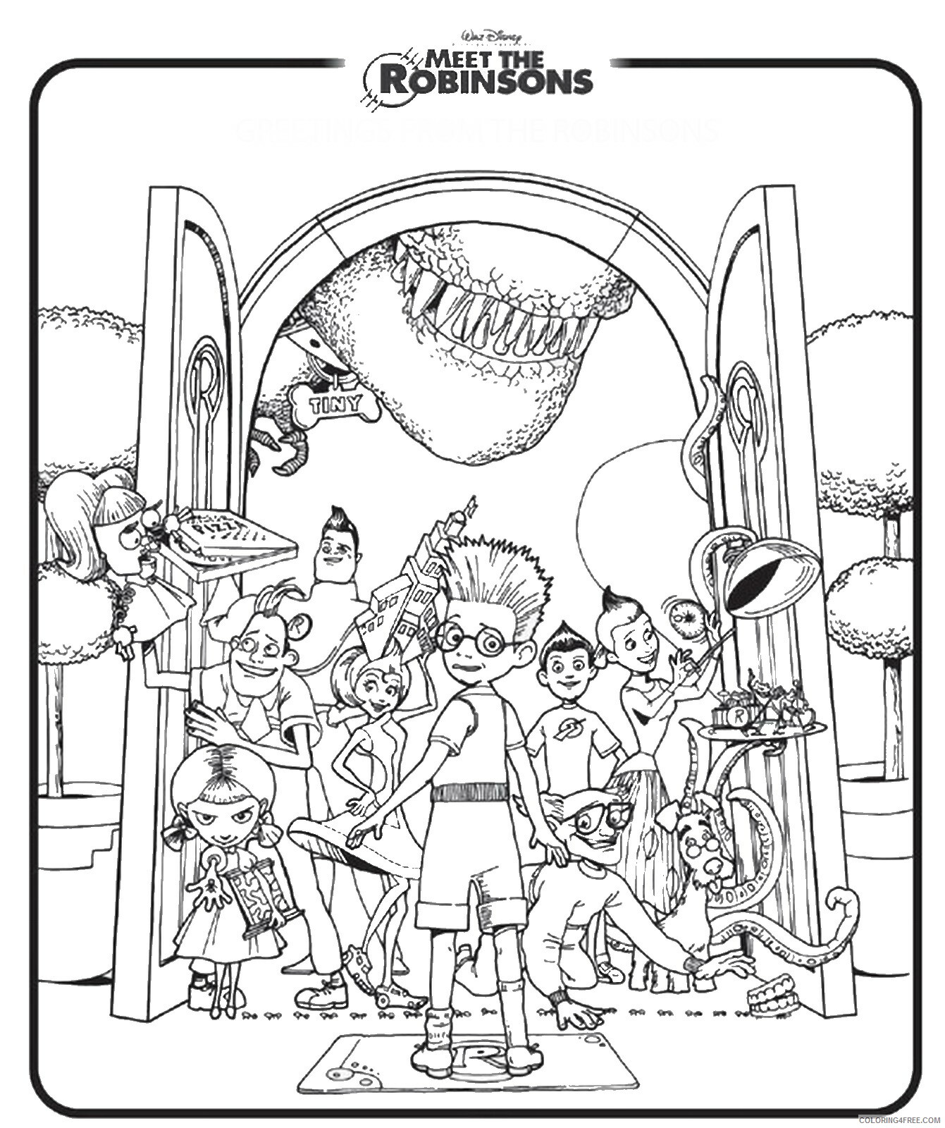Meet the Robinsons Coloring Pages TV Film Printable 2020 04966 Coloring4free