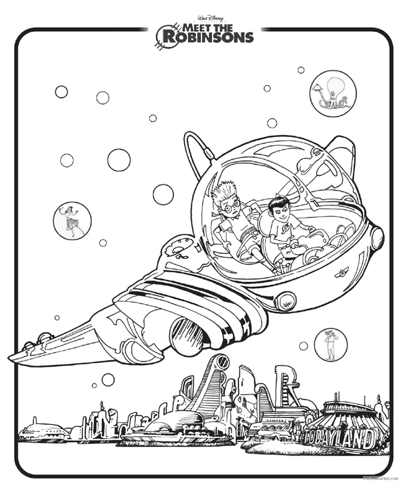 Meet the Robinsons Coloring Pages TV Film Printable 2020 04967 Coloring4free