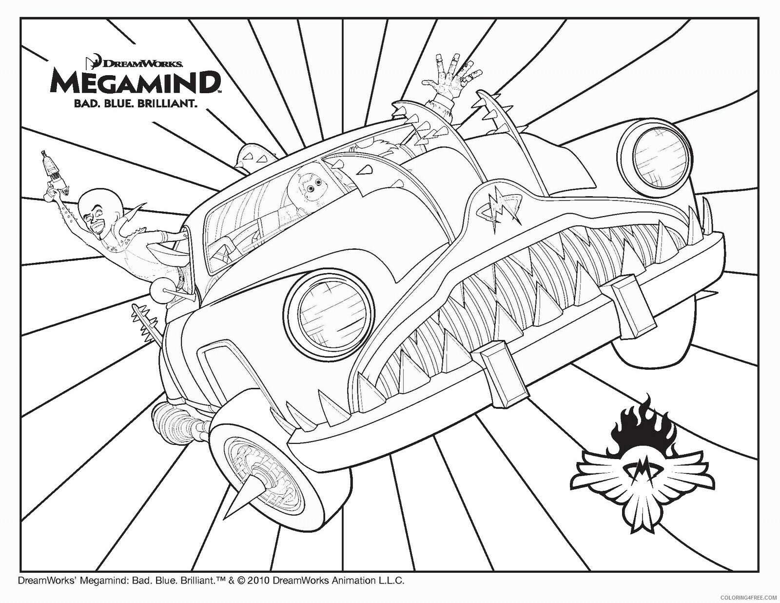 Megamind Coloring Pages TV Film megamind_cl_07 Printable 2020 05072 Coloring4free