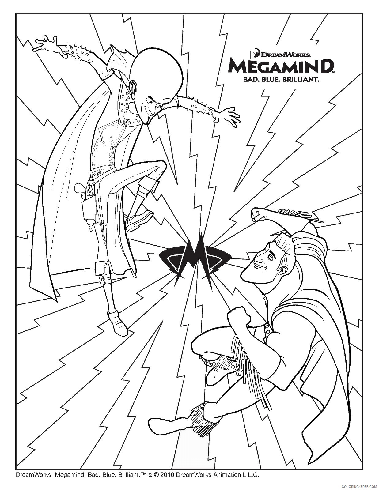 Megamind Coloring Pages TV Film megamind_cl_14 Printable 2020 05079 Coloring4free