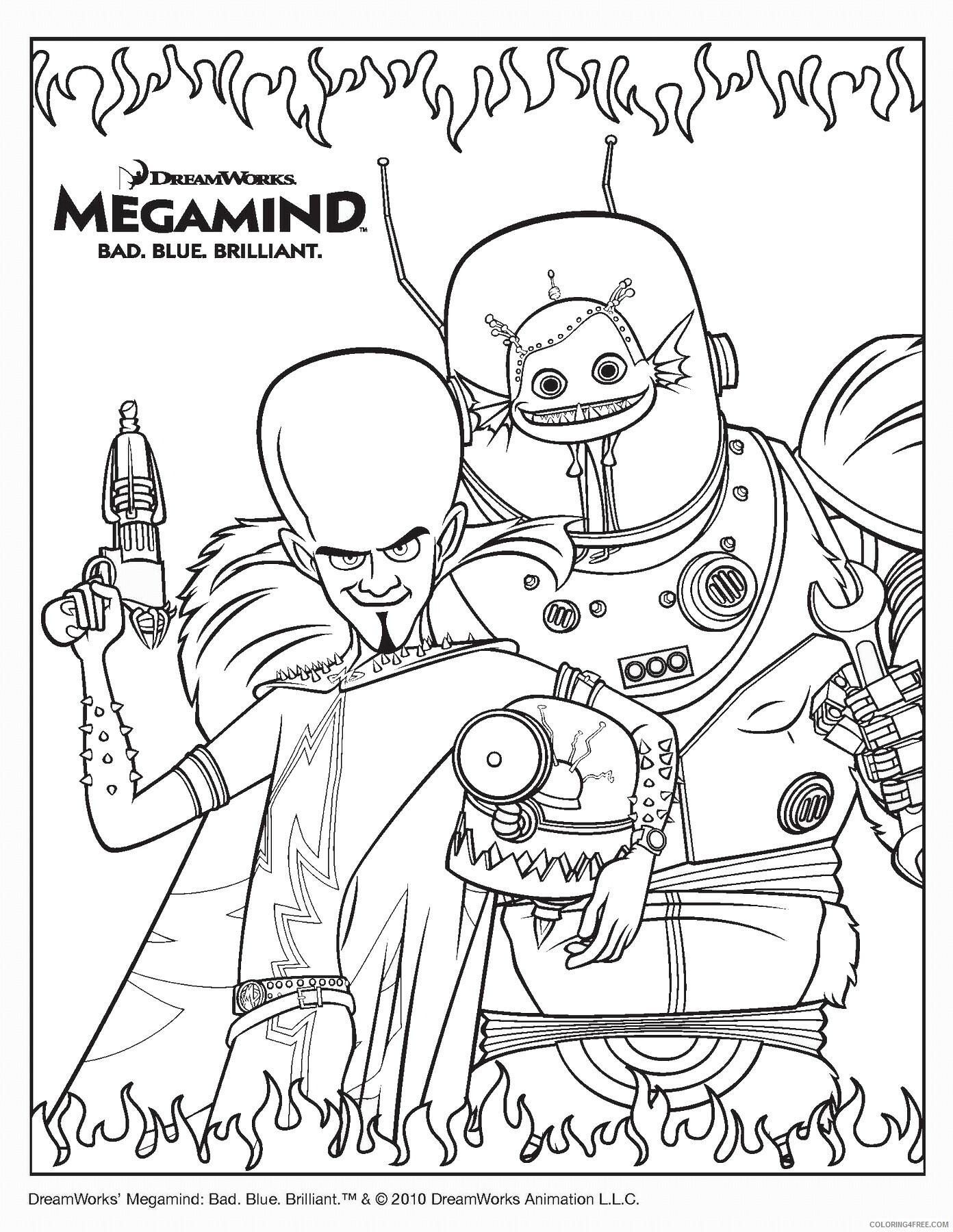 Megamind Coloring Pages TV Film megamind_cl_15 Printable 2020 05080 Coloring4free