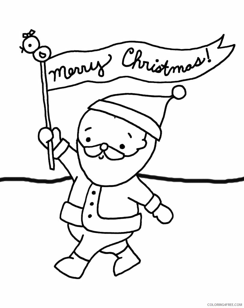 Merry Christmas Coloring Pages Merry Christmas Banner Printable 2020 392 Coloring4free