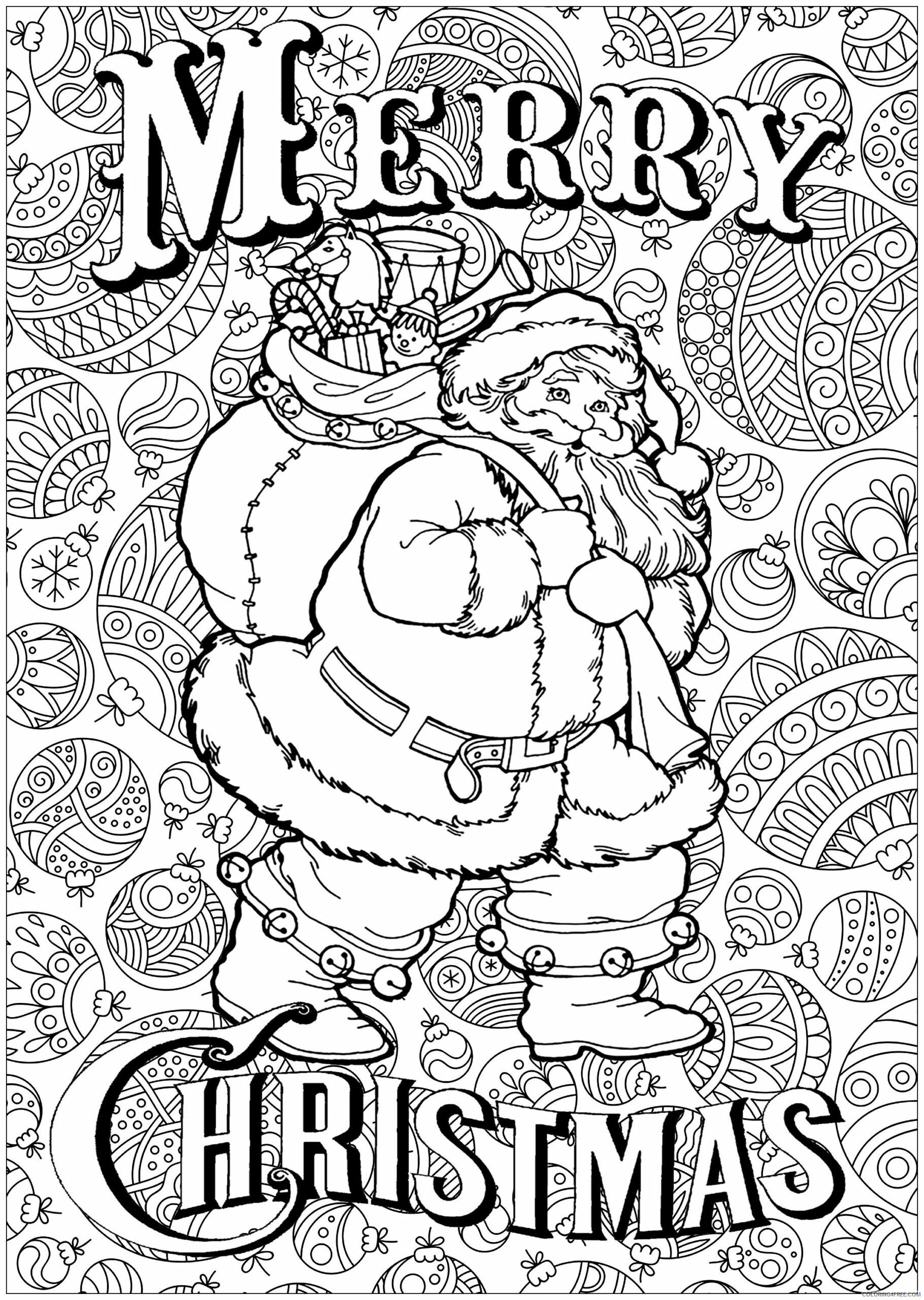 Merry Christmas Coloring Pages Merry Christmas Santa Printable 2020 399 Coloring4free