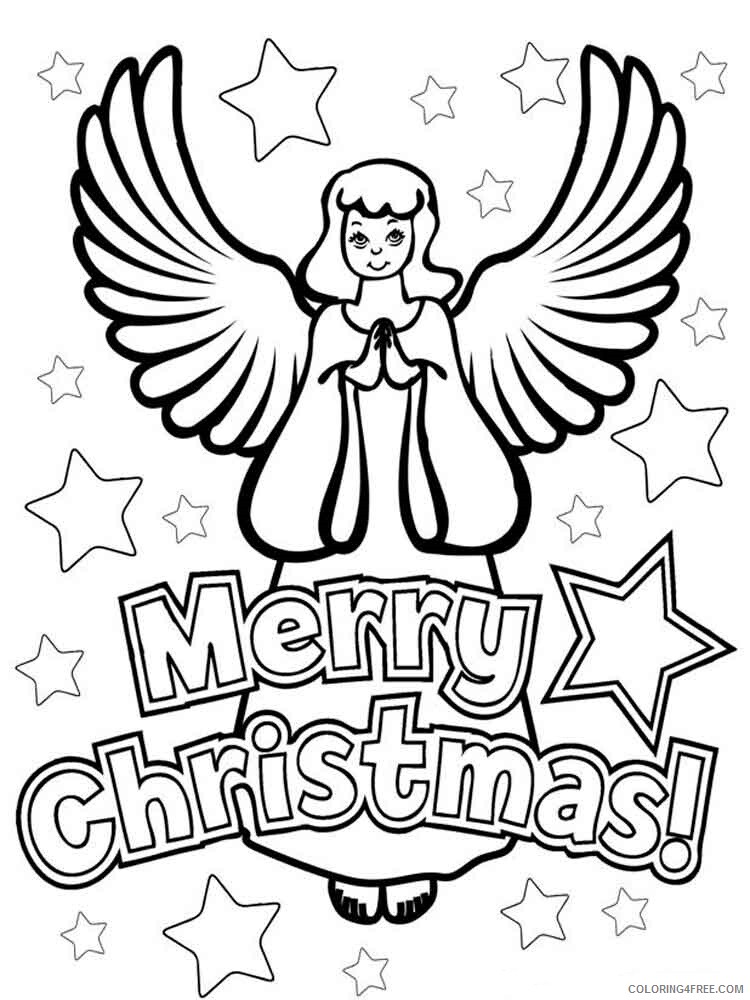 Merry Christmas Coloring Pages merry christmas 1 Printable 2020 380 Coloring4free