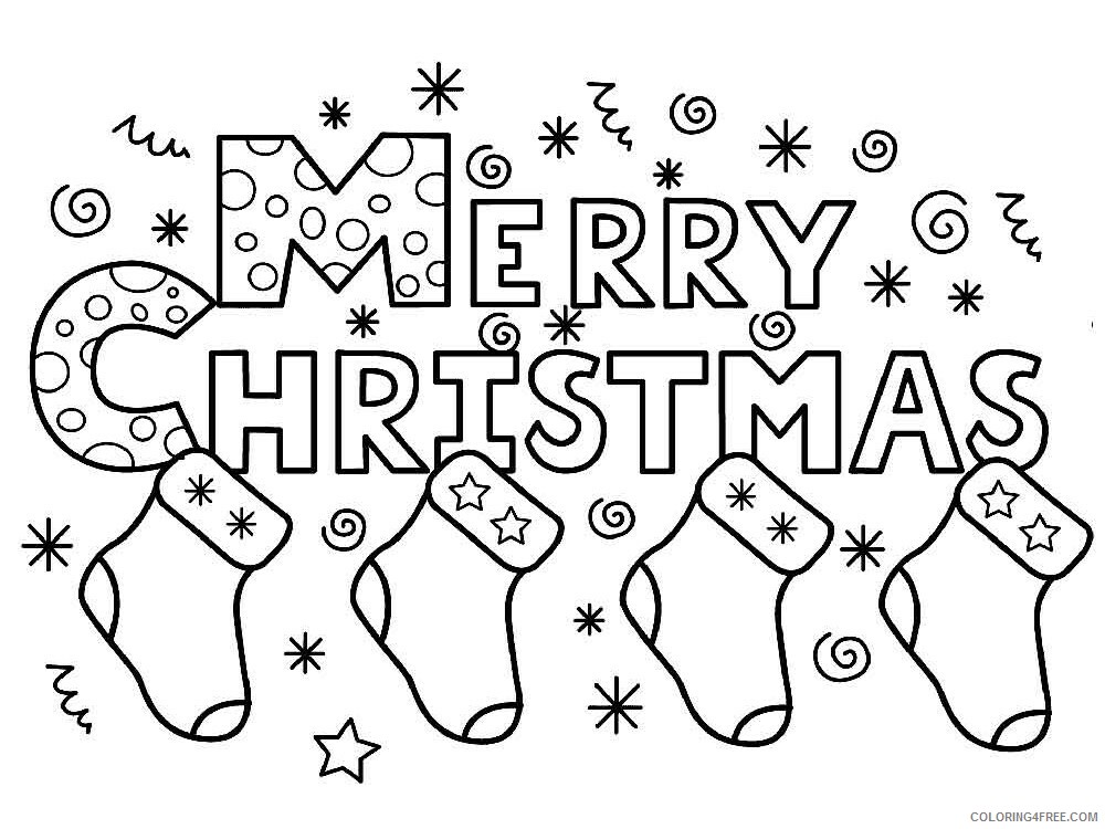 Merry Christmas Coloring Pages merry christmas 11 Printable 2020 381 Coloring4free