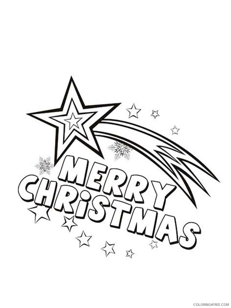 Merry Christmas Coloring Pages merry christmas 2 Printable 2020 388 Coloring4free