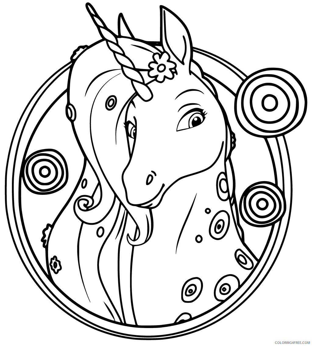 Mia and Me Coloring Pages TV Film Mia and Me Unicorn Printable 2020 05092 Coloring4free