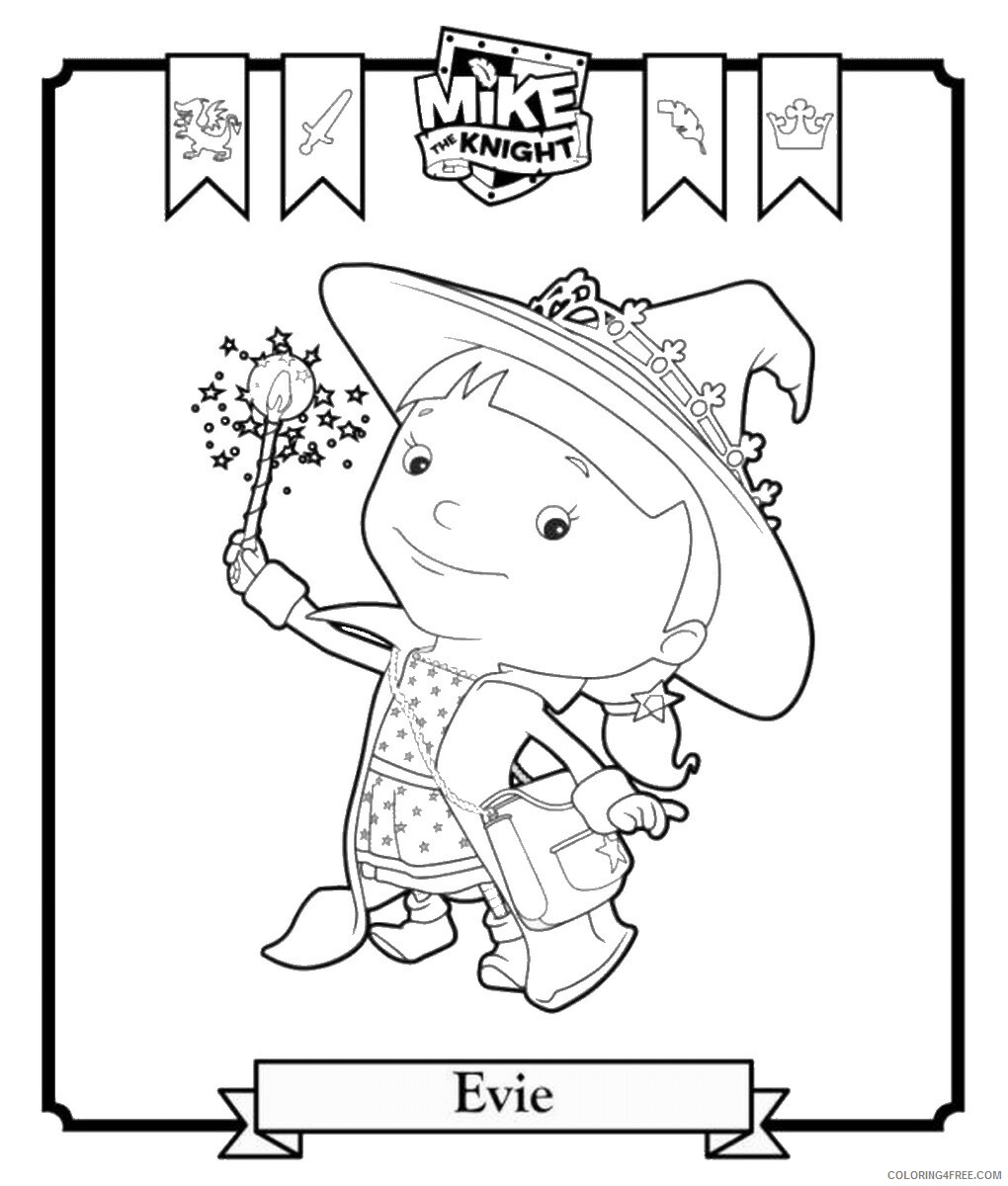 Mike the Knight Coloring Pages TV Film mike_the_night_cl_04 Printable 2020 05099 Coloring4free