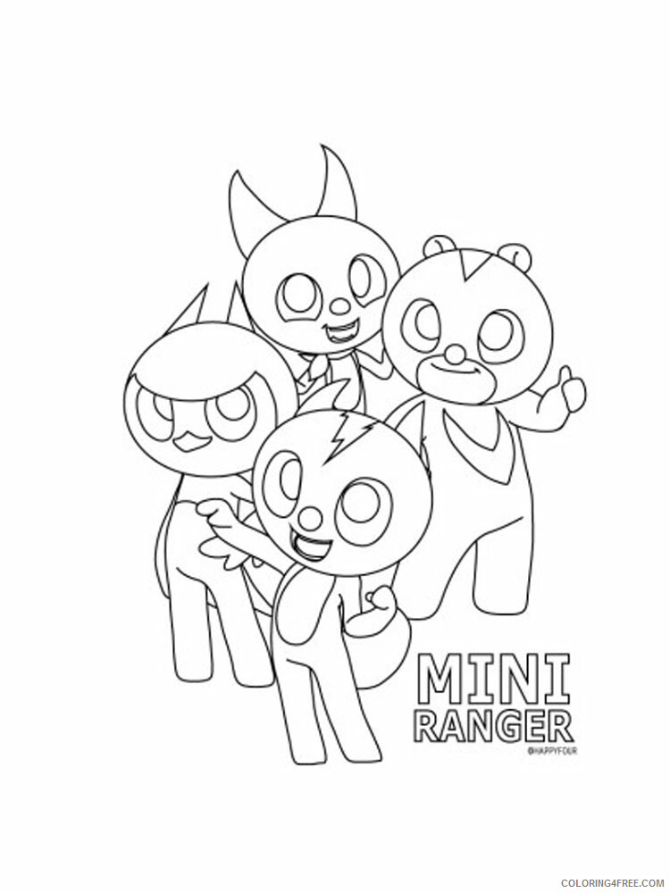 Miniforce Coloring Pages TV Film Mini Force 9 Printable 2020 05149 Coloring4free