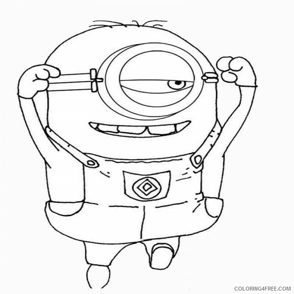 Minions Coloring Pages TV Film Despicable Me Minion Sheet Printable ...
