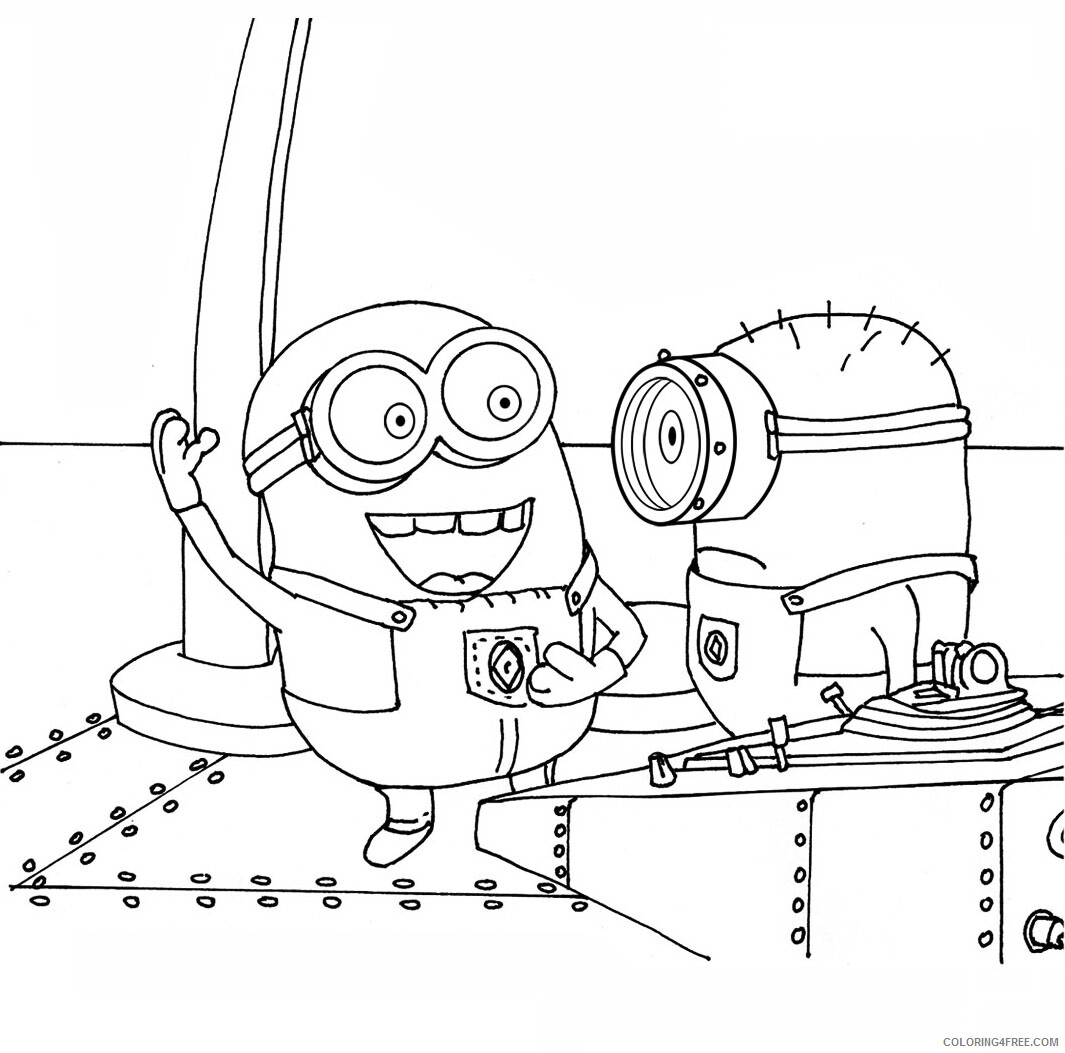 Minions Coloring Pages TV Film Free Minion Printable 2020 05182 Coloring4free