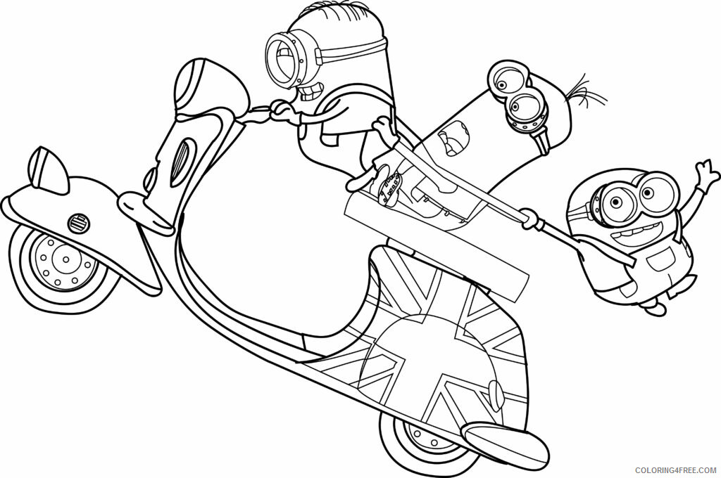 Minions Coloring Pages TV Film Free Minion Printable 2020 05185 Coloring4free