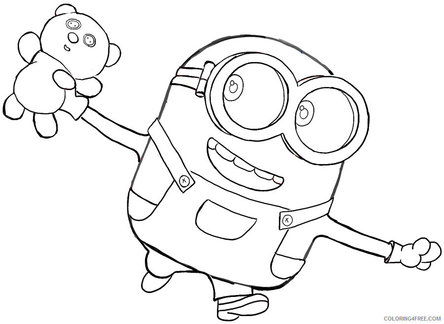 Minions Coloring Pages TV Film Free Minions Printable 2020 05186 Coloring4free