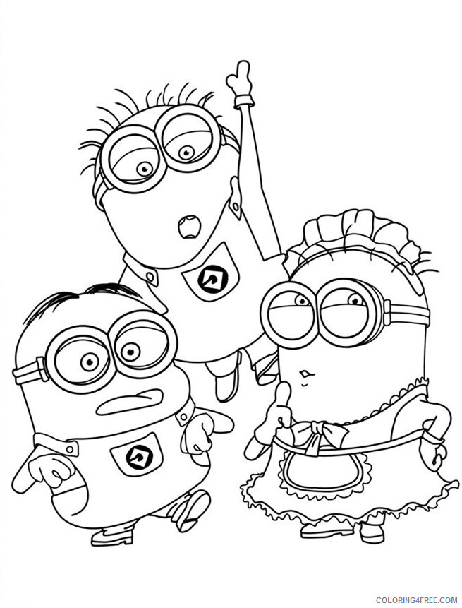 Minions Coloring Pages TV Film Free Minions Printable 2020 05187 Coloring4free