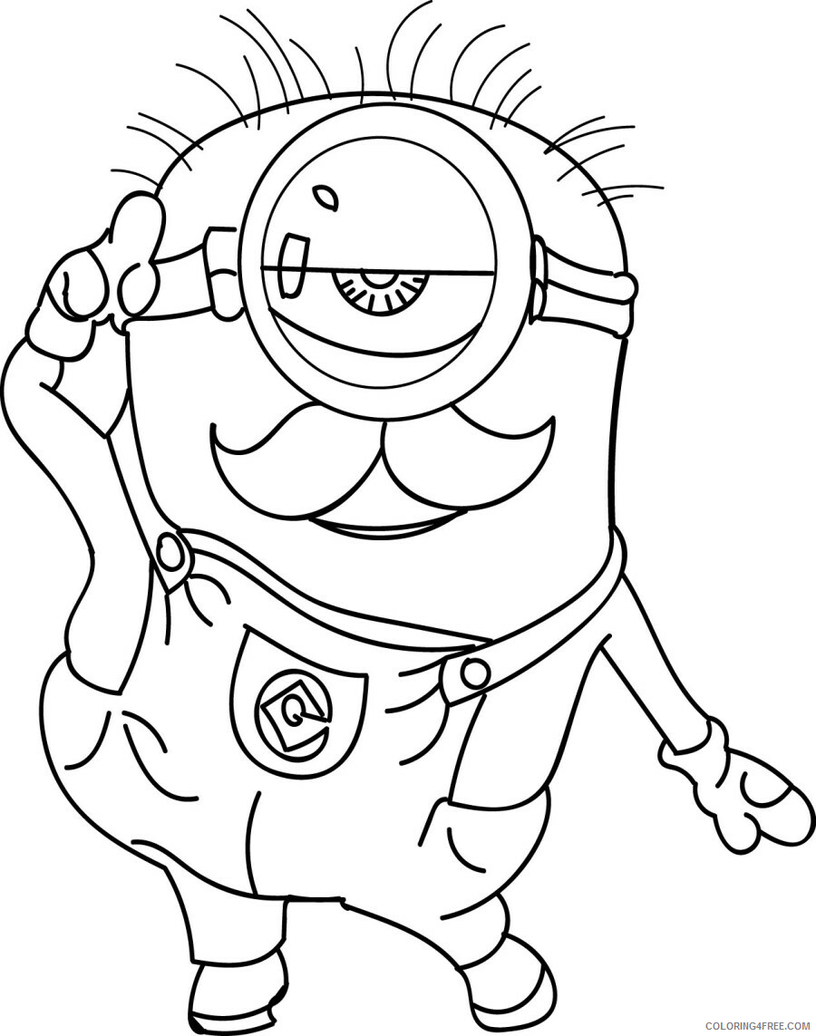 Minions Coloring Pages TV Film Free Minionss Printable 2020 05192 Coloring4free