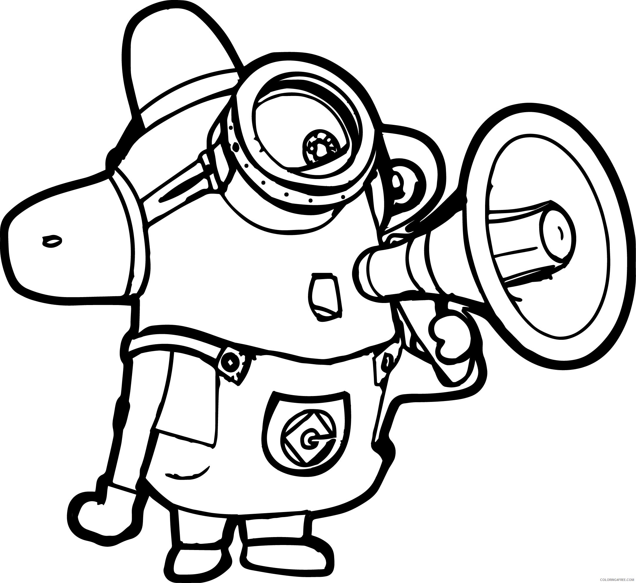 Minions Coloring Pages TV Film Free Minionss Printable 2020 05194 Coloring4free