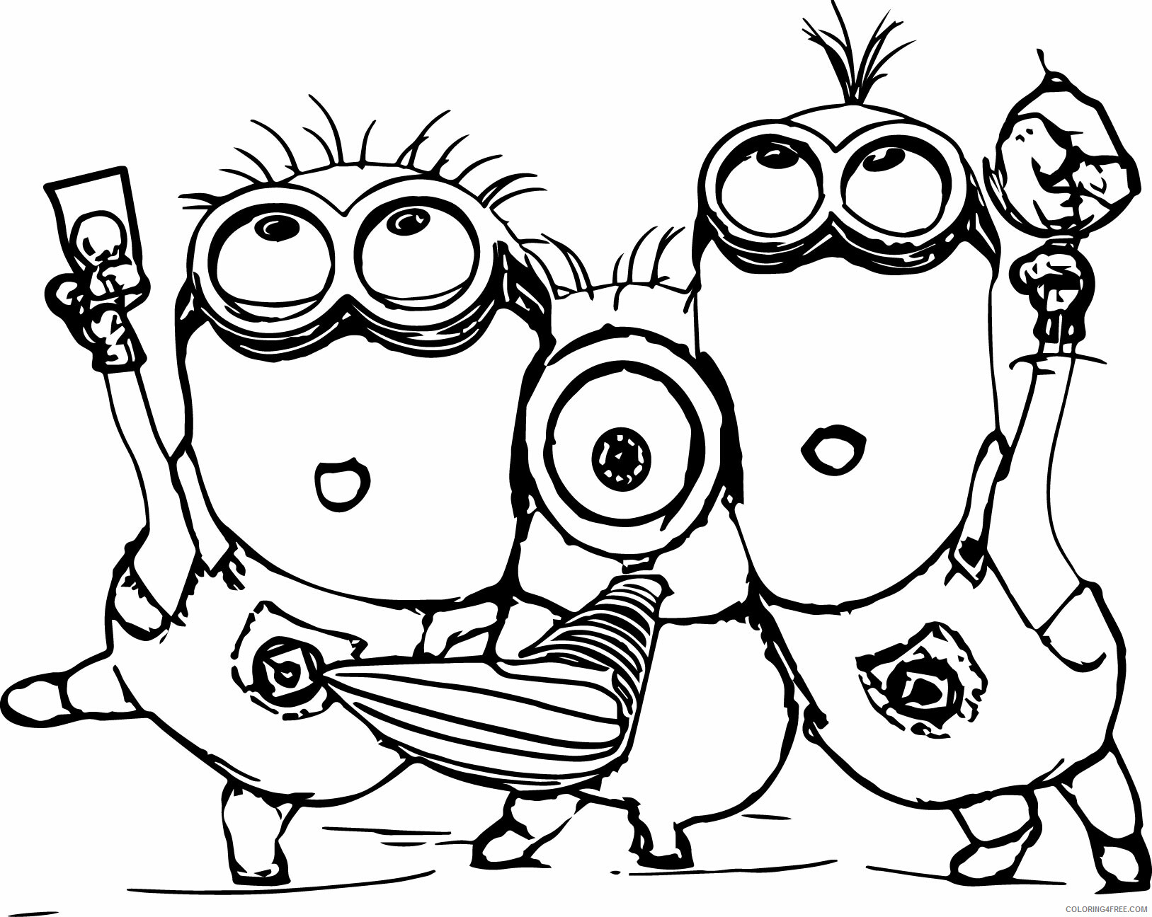 Minions Coloring Pages TV Film Minion Printable 2020 05199 Coloring4free