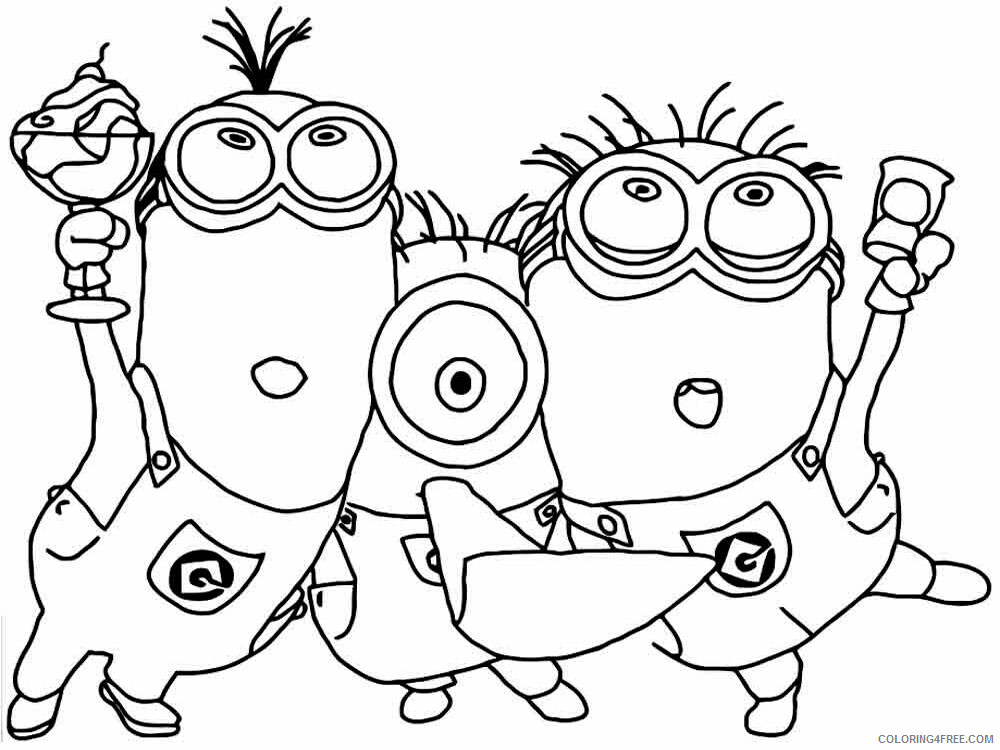 Minions Coloring Pages TV Film Minions 6 Printable 2020 05215 Coloring4free
