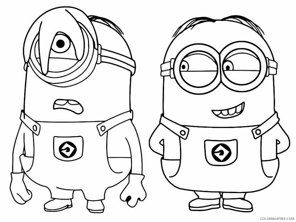 Minions Coloring Pages TV Film Minions 7 Printable 2020 05216 Coloring4free
