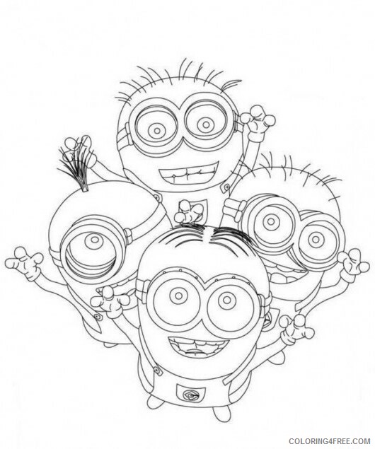 Minions Coloring Pages TV Film Minions Despicable Me Printable 2020 05219 Coloring4free