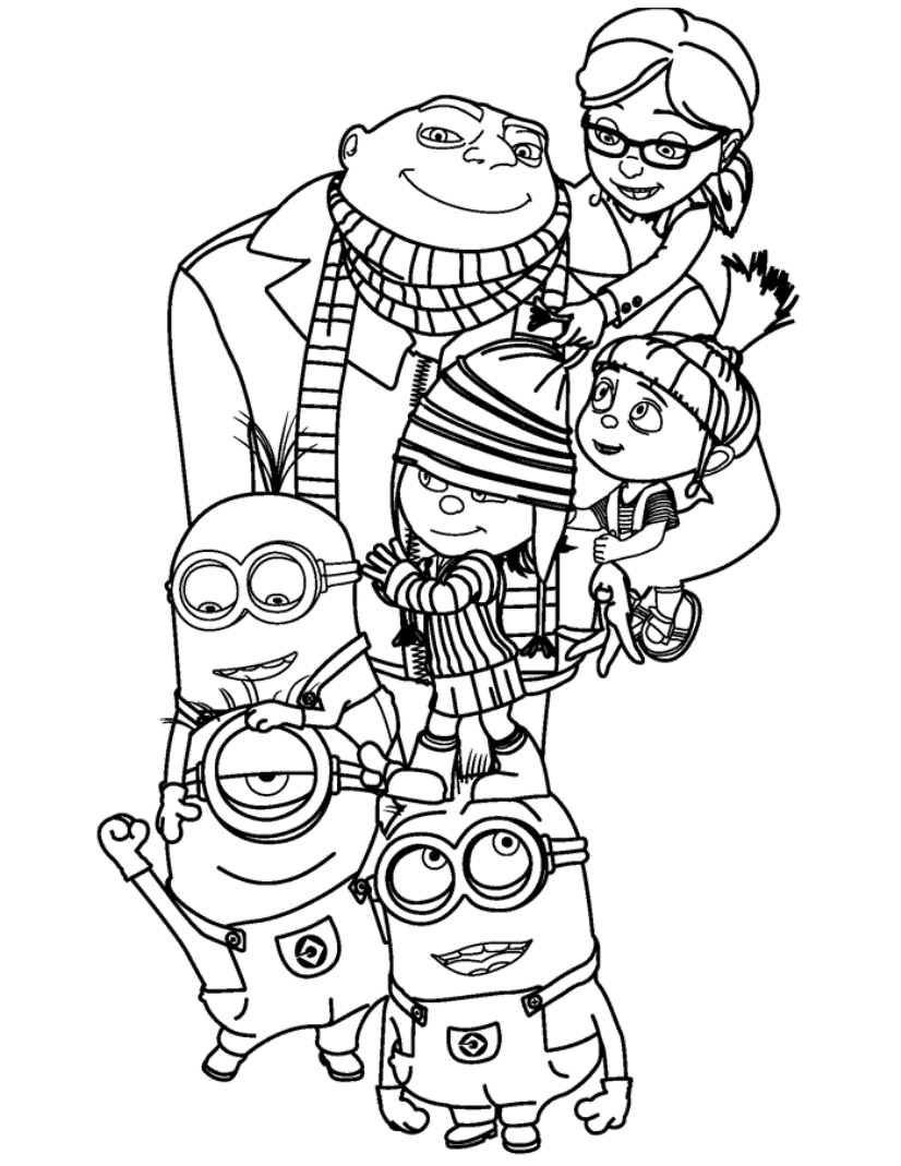 Minions Coloring Pages TV Film Minions Printable 2020 05206 Coloring4free