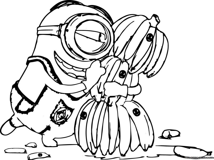 Minions Coloring Pages TV Film Minions Printable 2020 05218 Coloring4free