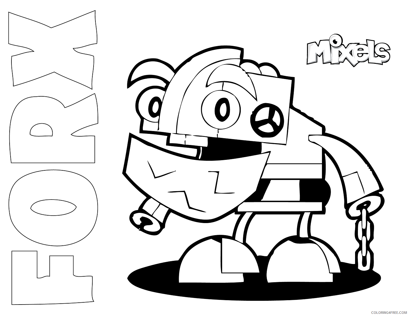 Mixels Coloring Pages TV Film mixel forx Printable 2020 05240 Coloring4free