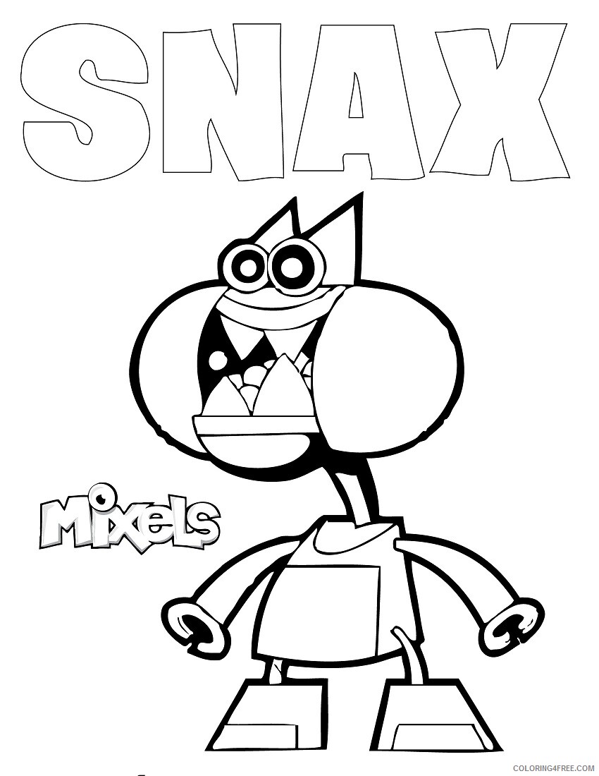 Mixels Coloring Pages TV Film mixel refrence mixels activity Printable 2020 05231 Coloring4free
